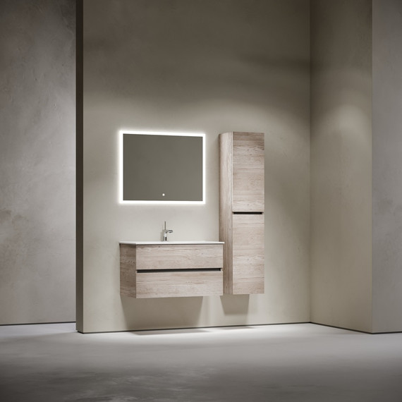 Тумба подвесная с раковиной-столешницей Sancos Urban 90 см UR90EG, дуб галифакс натуральный (раковина Element CN7002) - 8 Тумба подвесная с раковиной-столешницей Sancos Urban 90 см UR90EG, дуб галифакс натуральный (раковина Element CN7002) фото 8