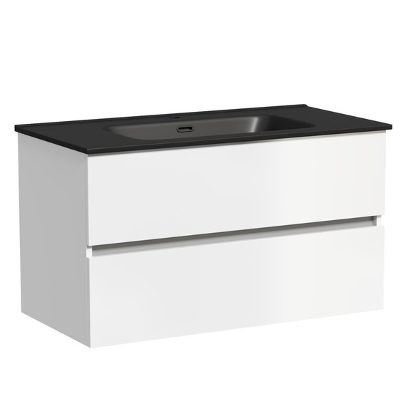 Тумба подвесная с раковиной-столешницей Sancos Urban 90 см UR90W (раковина Element CN7002MB) - 3 Тумба подвесная с раковиной-столешницей Sancos Urban 90 см UR90W (раковина Element CN7002MB) фото 3