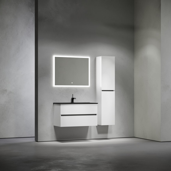 Тумба подвесная с раковиной-столешницей Sancos Urban 90 см UR90W (раковина Element CN7002MB) - 10 Тумба подвесная с раковиной-столешницей Sancos Urban 90 см UR90W (раковина Element CN7002MB) фото 10