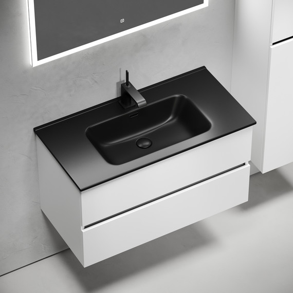 Тумба подвесная с раковиной-столешницей Sancos Urban 90 см UR90W (раковина Element CN7002MB) - 5 Тумба подвесная с раковиной-столешницей Sancos Urban 90 см UR90W (раковина Element CN7002MB) фото 5