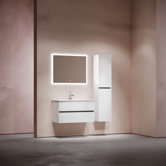 Тумба подвесная с раковиной-столешницей Sancos Urban 90 см UR90W (раковина Element CN7002) - 9 Тумба подвесная с раковиной-столешницей Sancos Urban 90 см UR90W (раковина Element CN7002) фото 9