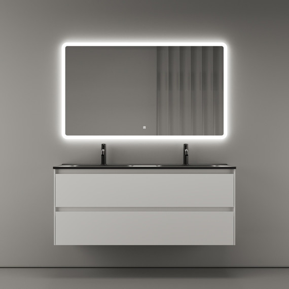 Тумба подвесная с раковиной Sancos Cento 120 см CN120-2W (раковина Element CN7004MB) - 4 Тумба подвесная с раковиной Sancos Cento 120 см CN120-2W (раковина Element CN7004MB) фото 4