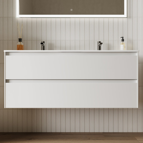 Тумба подвесная с раковиной Sancos Cento 120 см CN120-2W (раковина Element CN7004) - 3 Тумба подвесная с раковиной Sancos Cento 120 см CN120-2W (раковина Element CN7004) фото 3