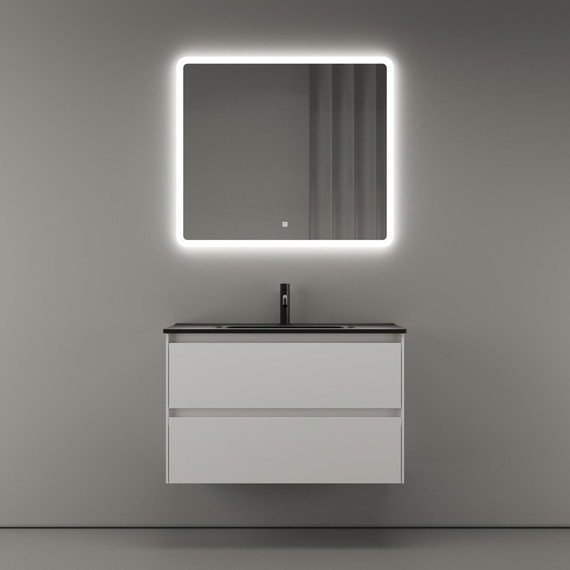 Тумба подвесная с раковиной-столешницей Sancos Cento 80 см CN80W (раковина Element CN7005MB) - 6 Тумба подвесная с раковиной-столешницей Sancos Cento 80 см CN80W (раковина Element CN7005MB) фото 6