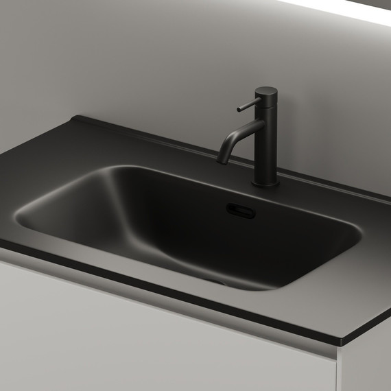 Тумба подвесная с раковиной-столешницей Sancos Cento 80 см CN80W (раковина Element CN7005MB) - 5 Тумба подвесная с раковиной-столешницей Sancos Cento 80 см CN80W (раковина Element CN7005MB) фото 5