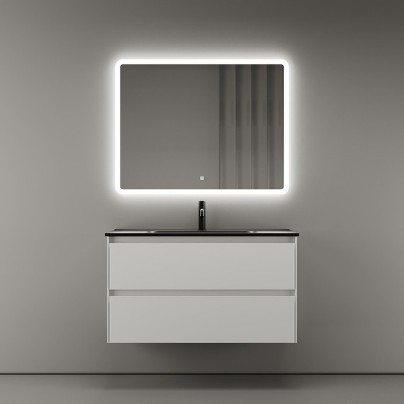 Тумба подвесная с раковиной-столешницей Sancos Cento 90 см CN90W (раковина Element CN7002MB) - 3 Тумба подвесная с раковиной-столешницей Sancos Cento 90 см CN90W (раковина Element CN7002MB) фото 3