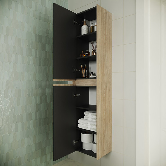 Пенал подвесной Sancos Cento 35 см PCN35KE, карпатская ель фото 3