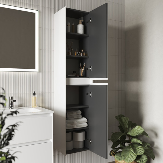 Пенал подвесной Sancos Cento 35 см PCN35W, белый глянец - 2 Пенал подвесной Sancos Cento 35 см PCN35W, белый глянец фото 2