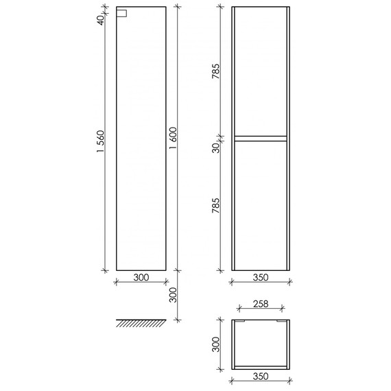 Пенал подвесной Sancos Smart 35 см PSM35W - 4 Пенал подвесной Sancos Smart 35 см PSM35W фото 4