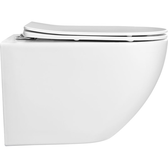 Инсталляция с подвесным унитазом комплект: Aquatek Set INS-0000012 с подвесным безободковым унитазом Европа AQ1901-00 сиденье микролифт, крепление, кнопка смыва хром матовый фото 6