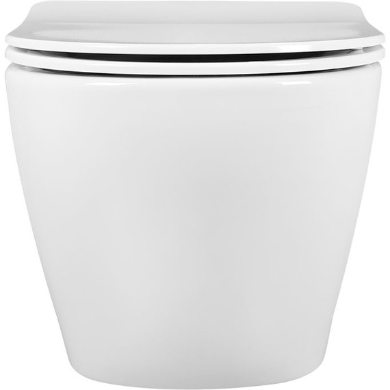 Инсталляция с подвесным унитазом комплект: Aquatek Set INS-0000012 с подвесным безободковым унитазом Европа AQ1901-00 сиденье микролифт, крепление, кнопка смыва чёрный матовый фото 8