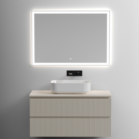 Тумба подвесная с раковиной Sancos Snob T 100 см SNT100CE, Beige Soft (раковина Element CN6011, столешница TT100A2) - 6 Тумба подвесная с раковиной Sancos Snob T 100 см SNT100CE, Beige Soft (раковина Element CN6011, столешница TT100A2) фото 6