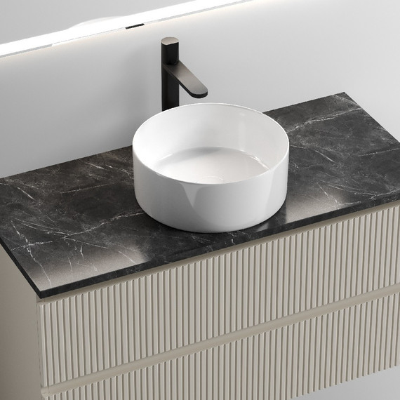 Тумба подвесная с раковиной Sancos Snob T 100 см SNT100CE, Beige Soft (раковина Element CN6032, столешница TT100A1X) - 4 Тумба подвесная с раковиной Sancos Snob T 100 см SNT100CE, Beige Soft (раковина Element CN6032, столешница TT100A1X) фото 4