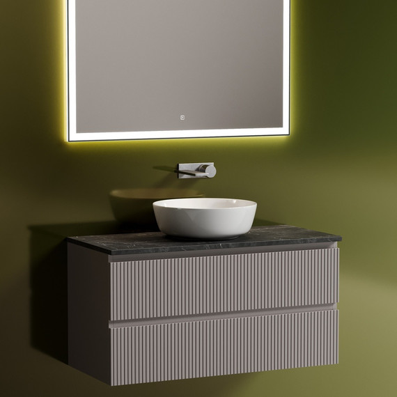 Тумба подвесная с раковиной Sancos Snob T 100 см SNT100SM, Doha Soft (раковина Element CN6013, столешница TT100A1) - 9 Тумба подвесная с раковиной Sancos Snob T 100 см SNT100SM, Doha Soft (раковина Element CN6013, столешница TT100A1) фото 9