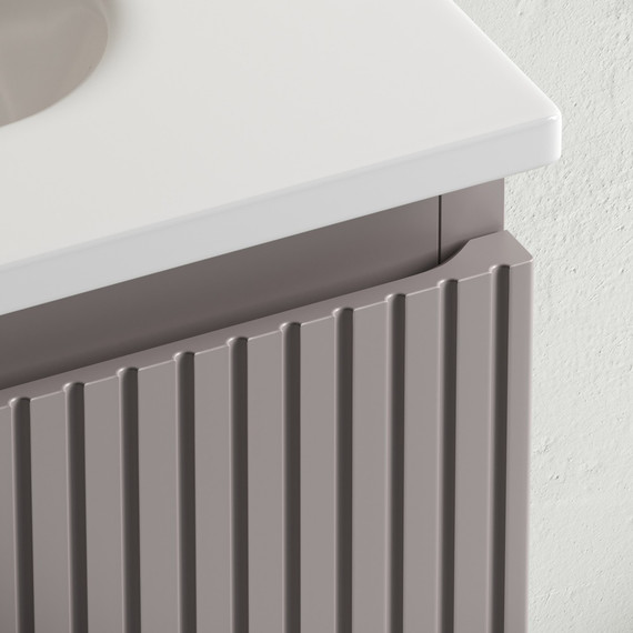 Тумба подвесная с раковиной Sancos Snob T 100 см SNT100SM, Doha Soft (раковина Grace CN7013) фото 4