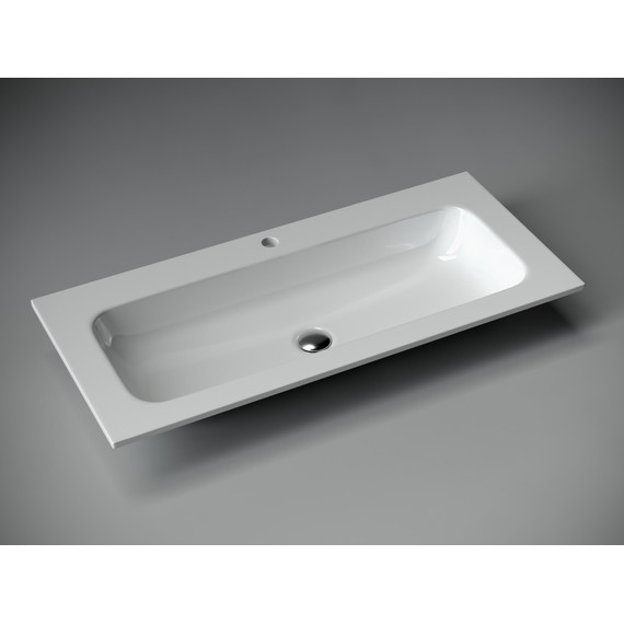 Тумба подвесная с раковиной Sancos Snob T 100 см SNT100SM, Doha Soft (раковина Grace CN7013) фото 5