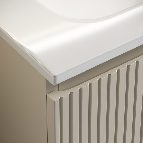 Тумба подвесная с раковиной Sancos Snob T 120 см SNT120CE, Beige Soft фото 3