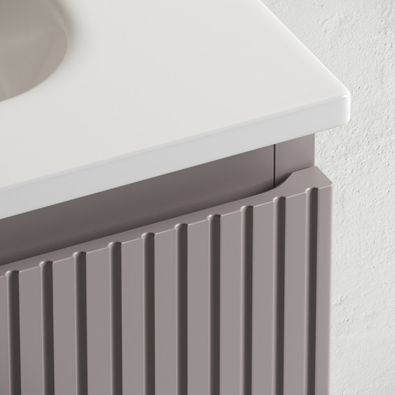 Тумба подвесная с раковиной Sancos Snob T 120 см SNT120SM, Doha Soft фото 3