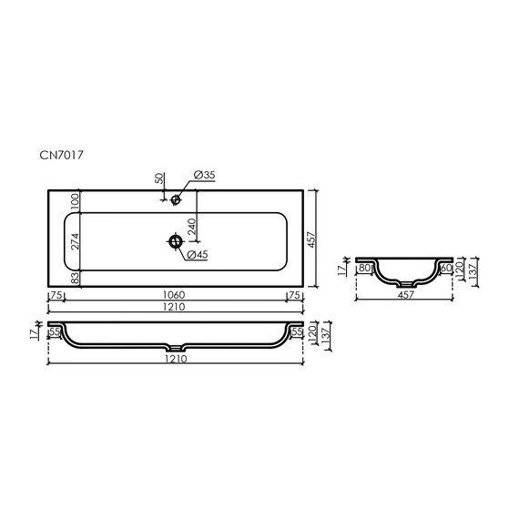 Тумба подвесная с раковиной Sancos Snob T 120 см SNT120W, Bianco фото 10