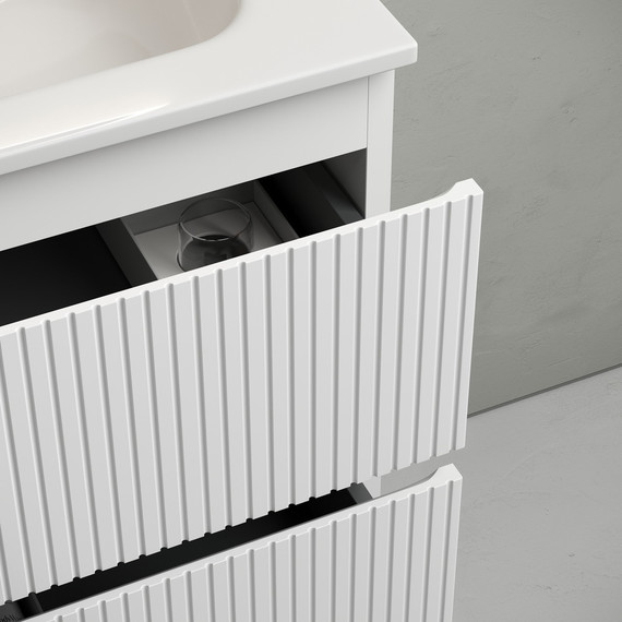 Тумба подвесная с раковиной Sancos Snob T 120 см SNT120W, Bianco фото 3