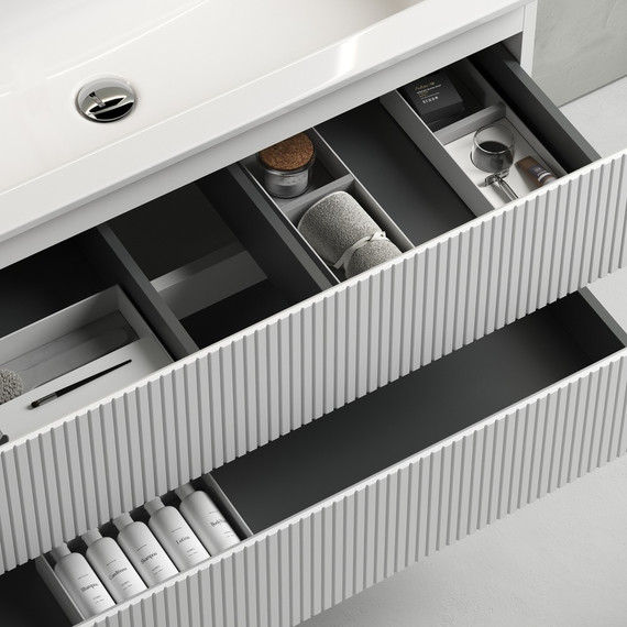 Тумба подвесная с раковиной Sancos Snob T 120 см SNT120W, Bianco фото 4