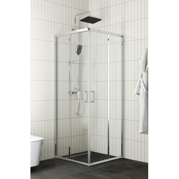 Набор 2 в 1: Душевое ограждение BelBagno (75-90)х(75-90) см UNIQUE-A-2-75/90-C-Cr + Душевая стойка BelBagno DUE-DOCM-CRM - 2 Набор 2 в 1: Душевое ограждение BelBagno (75-90)х(75-90) см UNIQUE-A-2-75/90-C-Cr + Душевая стойка BelBagno DUE-DOCM-CRM фото 2