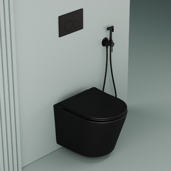 Набор для гигиенического душа Sancos Start SC1001MB, чёрный матовый (со скрытой частью) - 6 Набор для гигиенического душа Sancos Start SC1001MB, чёрный матовый (со скрытой частью) фото 6