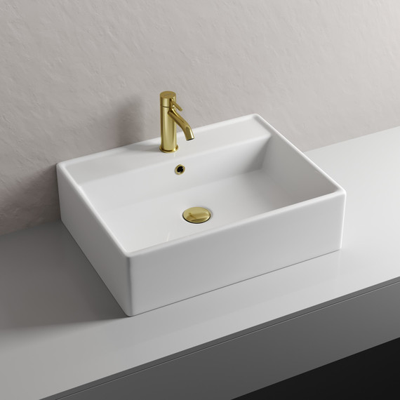 Смеситель для раковины Sancos Etna SC9001BG, брашированное золото фото 2