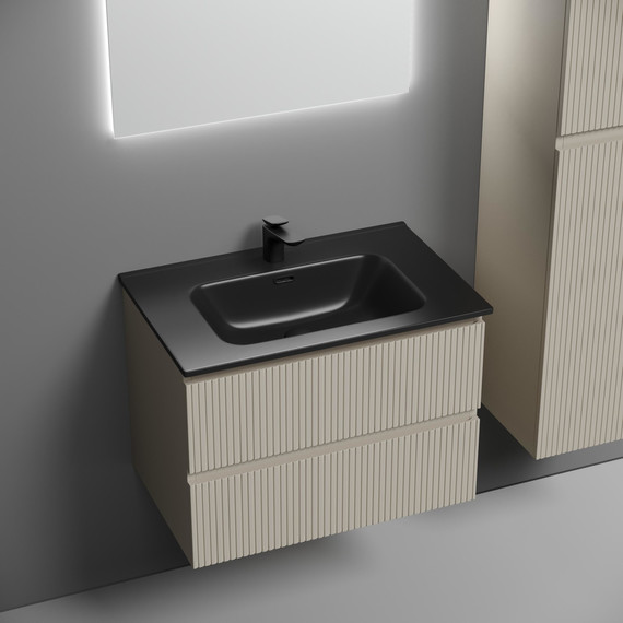 Тумба подвесная с раковиной-столешницей Sancos Snob T 70 см SNT70CE, Beige Soft (раковина Element CN7007MB) - 4 Тумба подвесная с раковиной-столешницей Sancos Snob T 70 см SNT70CE, Beige Soft (раковина Element CN7007MB) фото 4