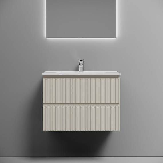 Тумба подвесная с раковиной-столешницей Sancos Snob T 70 см SNT70CE, Beige Soft (раковина Element CN7007) - 5 Тумба подвесная с раковиной-столешницей Sancos Snob T 70 см SNT70CE, Beige Soft (раковина Element CN7007) фото 5