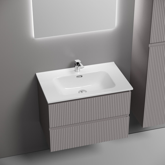 Тумба подвесная с раковиной-столешницей Sancos Snob T 70 см SNT70SM, Doha Soft (раковина Element CN7007) - 4 Тумба подвесная с раковиной-столешницей Sancos Snob T 70 см SNT70SM, Doha Soft (раковина Element CN7007) фото 4