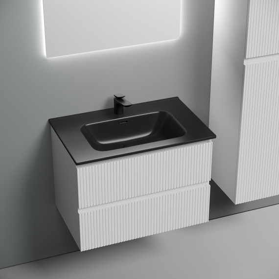 Тумба подвесная с раковиной-столешницей Sancos Snob T 70 см SNT70W, Bianco (раковина Element CN7007MB) - 4 Тумба подвесная с раковиной-столешницей Sancos Snob T 70 см SNT70W, Bianco (раковина Element CN7007MB) фото 4