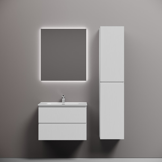 Тумба подвесная с раковиной-столешницей Sancos Snob T 70 см SNT70W, Bianco (раковина Element CN7007) - 6 Тумба подвесная с раковиной-столешницей Sancos Snob T 70 см SNT70W, Bianco (раковина Element CN7007) фото 6