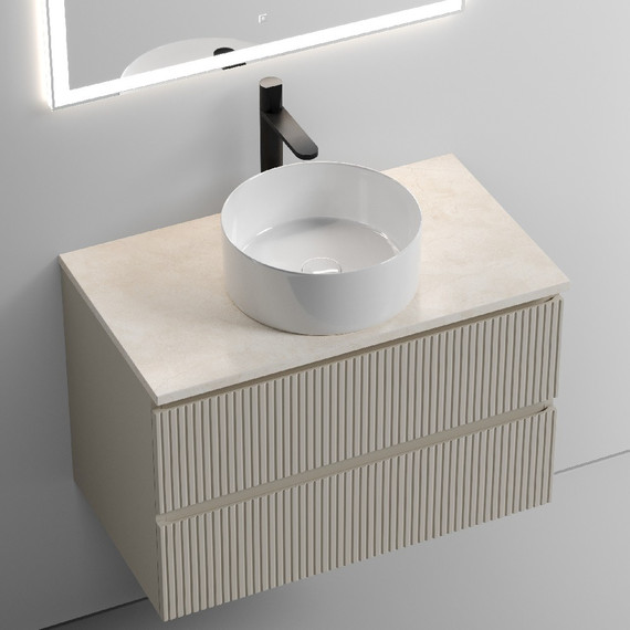 Тумба подвесная с раковиной Sancos Snob T 80 см SNT80CE, Beige Soft (раковина Element CN6032, столешница TT80A2X) - 5 Тумба подвесная с раковиной Sancos Snob T 80 см SNT80CE, Beige Soft (раковина Element CN6032, столешница TT80A2X) фото 5