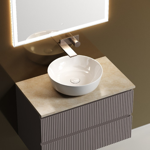 Тумба подвесная с раковиной Sancos Snob T 80 см SNT80SM, Doha Soft (раковина Element CN6013, столешница TT80A2) - 7 Тумба подвесная с раковиной Sancos Snob T 80 см SNT80SM, Doha Soft (раковина Element CN6013, столешница TT80A2) фото 7