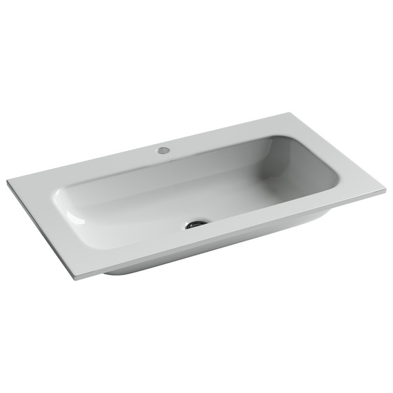 Тумба подвесная с раковиной Sancos Snob T 80 см SNT80SM, Doha Soft (раковина Grace CN7012) - 2 Тумба подвесная с раковиной Sancos Snob T 80 см SNT80SM, Doha Soft (раковина Grace CN7012) фото 2