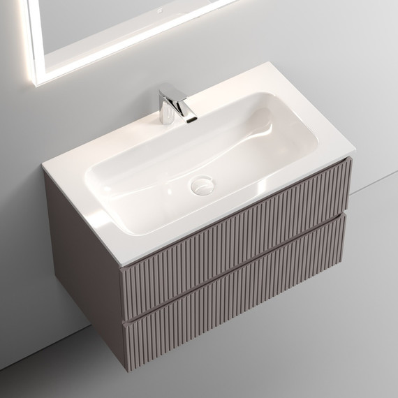 Тумба подвесная с раковиной Sancos Snob T 80 см SNT80SM, Doha Soft (раковина Grace CN7012) - 5 Тумба подвесная с раковиной Sancos Snob T 80 см SNT80SM, Doha Soft (раковина Grace CN7012) фото 5