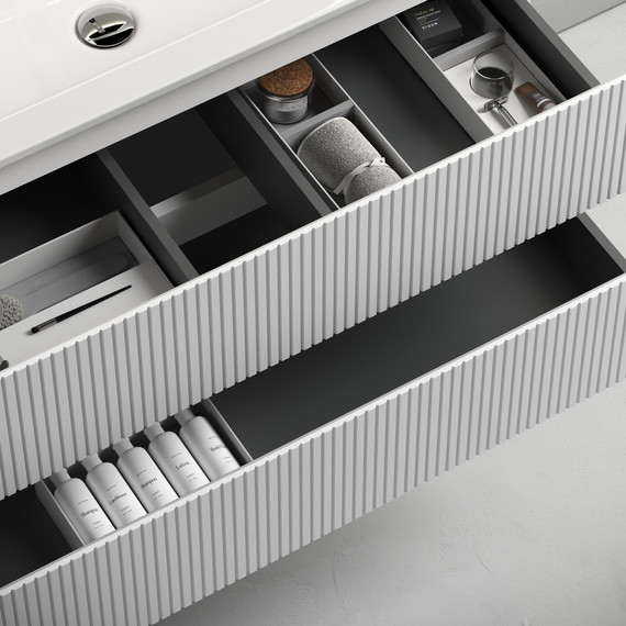 Тумба подвесная с раковиной Sancos Snob T 80 см SNT80W, Bianco (раковина Grace CN7012) - 4 Тумба подвесная с раковиной Sancos Snob T 80 см SNT80W, Bianco (раковина Grace CN7012) фото 4