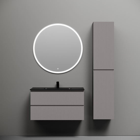 Тумба подвесная с раковиной-столешницей Sancos Snob T 90 см SNT90SM, Doha Soft (раковина Element CN7002MB) - 6 Тумба подвесная с раковиной-столешницей Sancos Snob T 90 см SNT90SM, Doha Soft (раковина Element CN7002MB) фото 6