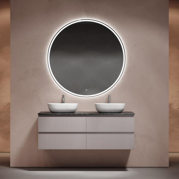 Тумба подвесная с раковиной Sancos Snob T 160 см SNT80SM, Doha Soft (раковины Element CN6009, столешница TT160A1X) - 4 Тумба подвесная с раковиной Sancos Snob T 160 см SNT80SM, Doha Soft (раковины Element CN6009, столешница TT160A1X) фото 4