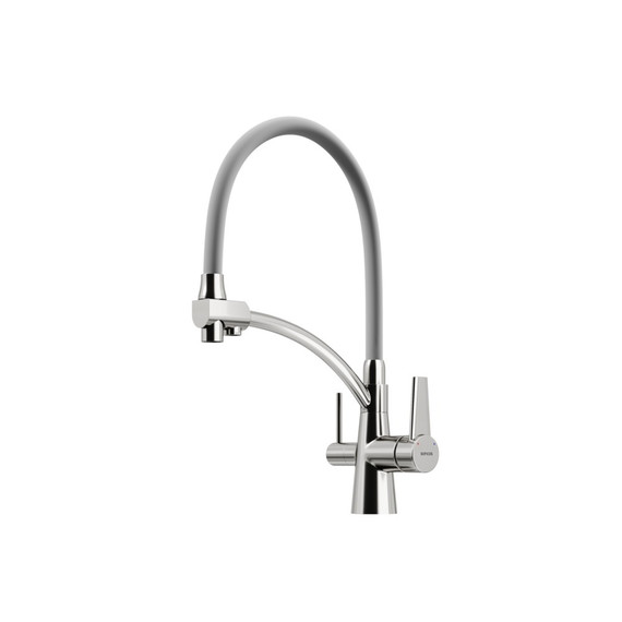 Смеситель для кухни Sancos Eri SC4001BN, никель/серый фото 