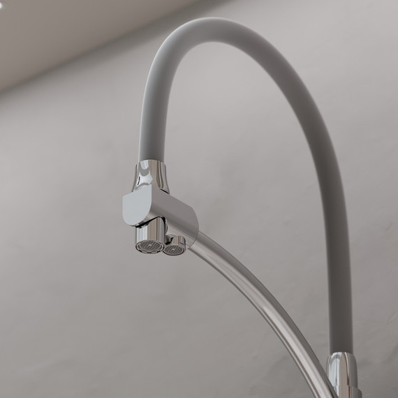 Смеситель для кухни Sancos Eri SC4001CH, хром/серый фото 2