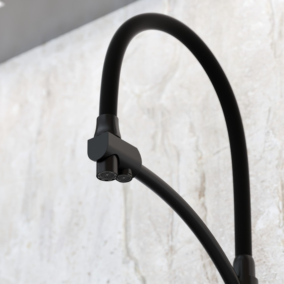 Смеситель для кухни Sancos Eri SC4001MB, чёрный матовый/чёрный фото 2