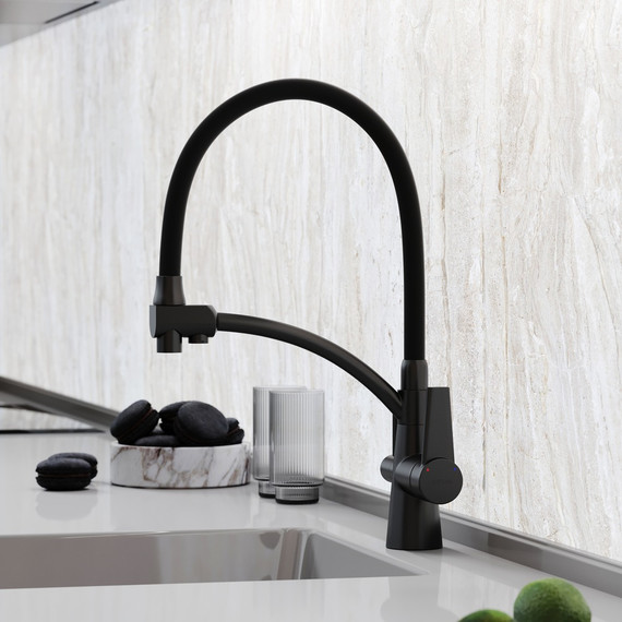 Смеситель для кухни Sancos Eri SC4001MB, чёрный матовый/чёрный фото 7