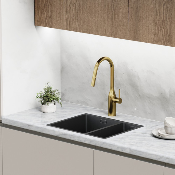 Смеситель для кухни Sancos Grand SC4002BG, брашированное золото фото 4