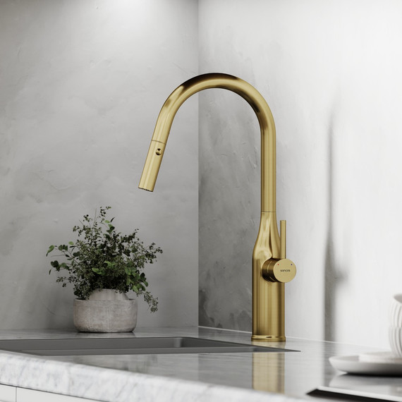 Смеситель для кухни Sancos Grand SC4002BG, брашированное золото фото 6