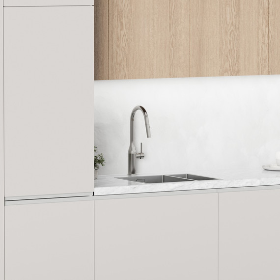 Смеситель для кухни Sancos Grand SC4002BNG, нержавеющая сталь фото 2