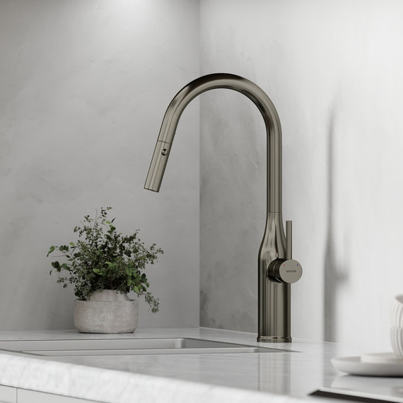 Смеситель для кухни Sancos Grand SC4002GG, вороненая сталь фото 2