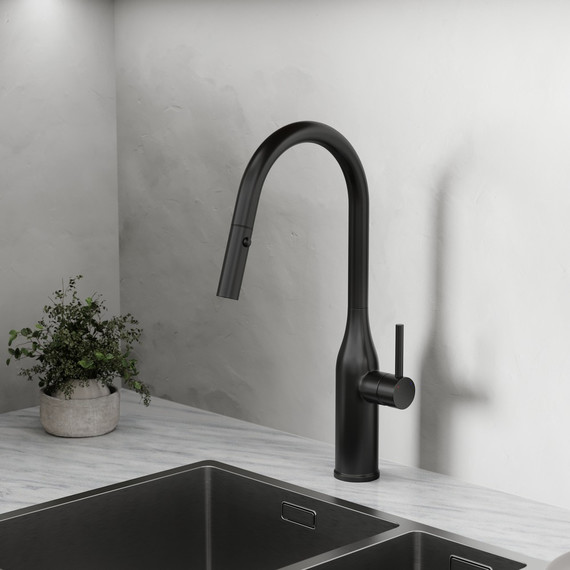Смеситель для кухни Sancos Grand SC4002MB, чёрный матовый фото 3