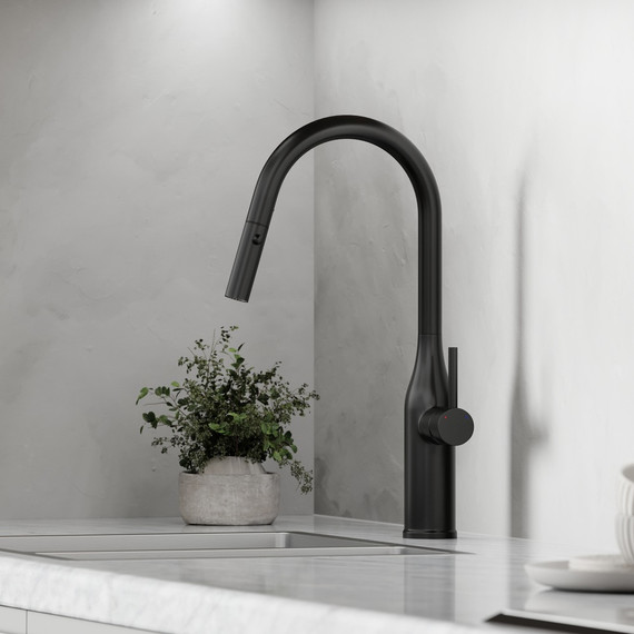 Смеситель для кухни Sancos Grand SC4002MB, чёрный матовый фото 4